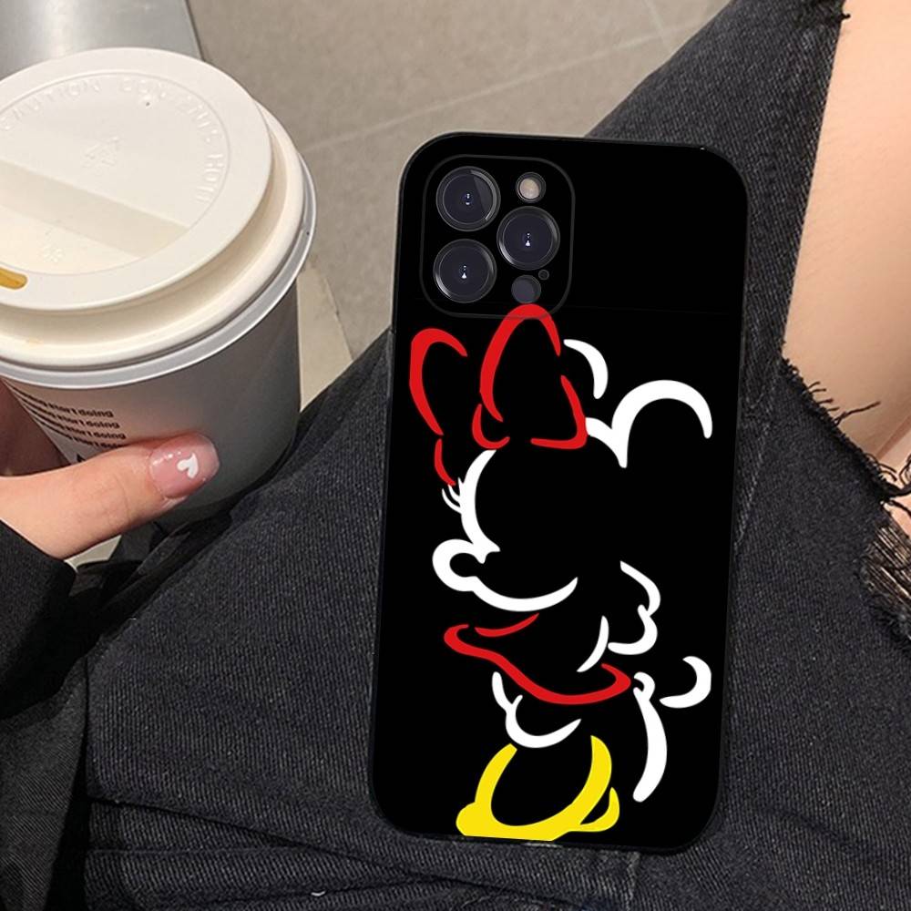 M-Minnie M-Mickey Phone Case for iPhone 16 17 Air 15 14 13 12 11 Pro Max 16E Plus Fundas