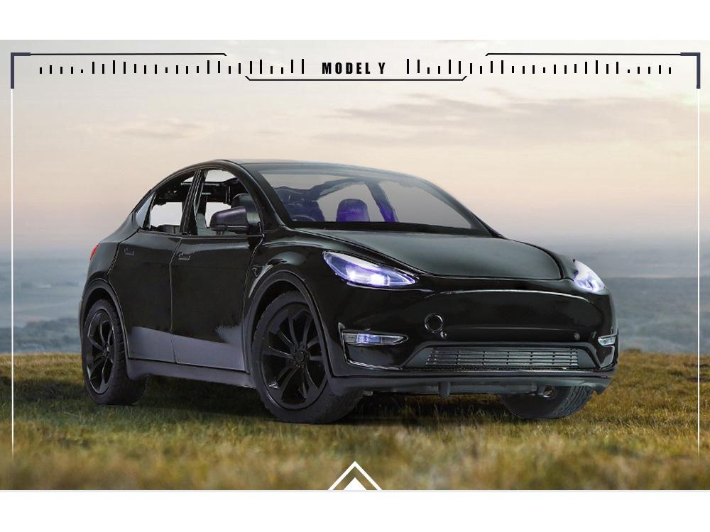 1:24 Tesla Alloy Car Model Simulation Toy - New Energy Vehicle for Kids