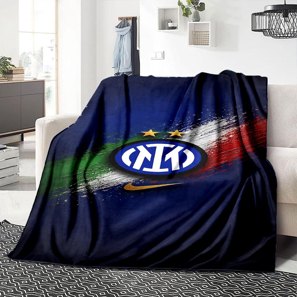 Coperte con Logo Snake Inter Milan in Flanella Stampata Traspiranti Calde Plaid per Casa Ufficio Copriletti 0708a92