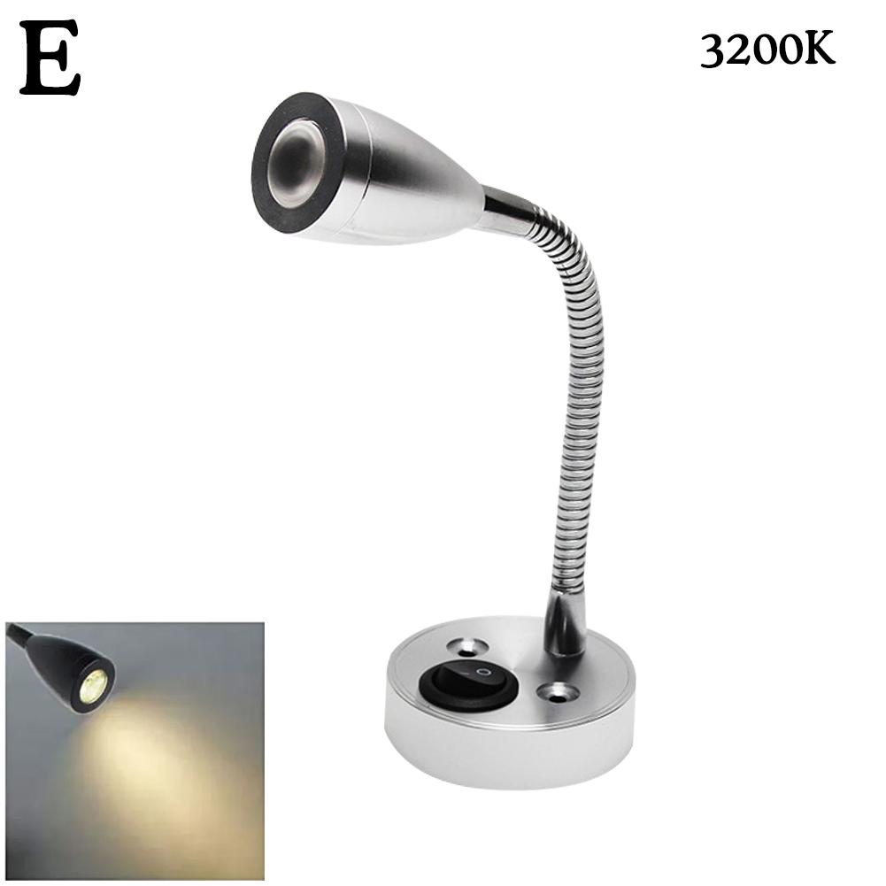 RV Leselicht LED Nachttischlampe Drehbare Universalschlauch-Spotlichter RV Camper Van Bootslampe Innenzubehör