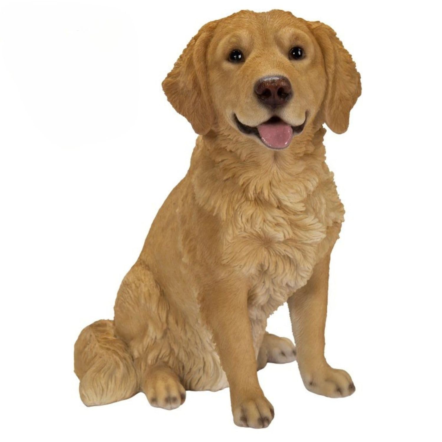 

Ubia Sitting Golden Retriever x 12 x cm Doll Figurine Ornament Animal Garden Decoration Realistic Cute Dog H23135 (Small) 16.5 19.5