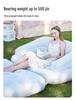 Thickened Flocking Double Inflatable Sofa Bed with Multifunctional Pad