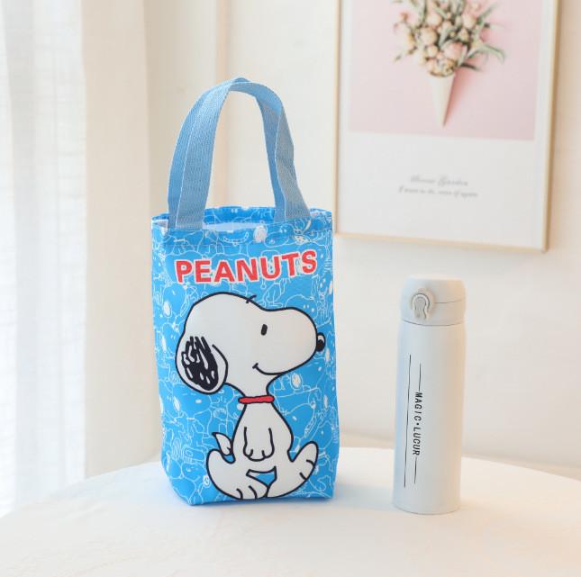 Print Canvas Cartoon Hanging Bag With Multifunction Storage For Use Daily