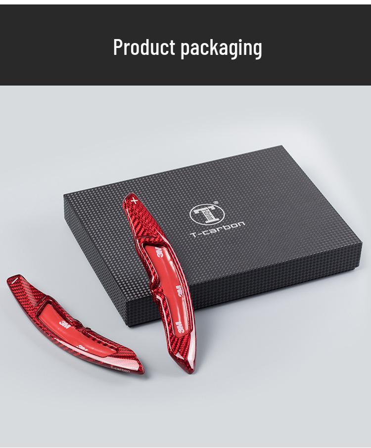 Elastic True Carbon Fiber Knob Paddles for Cayenne, 911, MACAN, Panamera