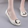 New casual flat-soled soft leather single shoes women's soft-soled non-slip comfortable leather shoes women's shoes driving dancing shoes mother shoes