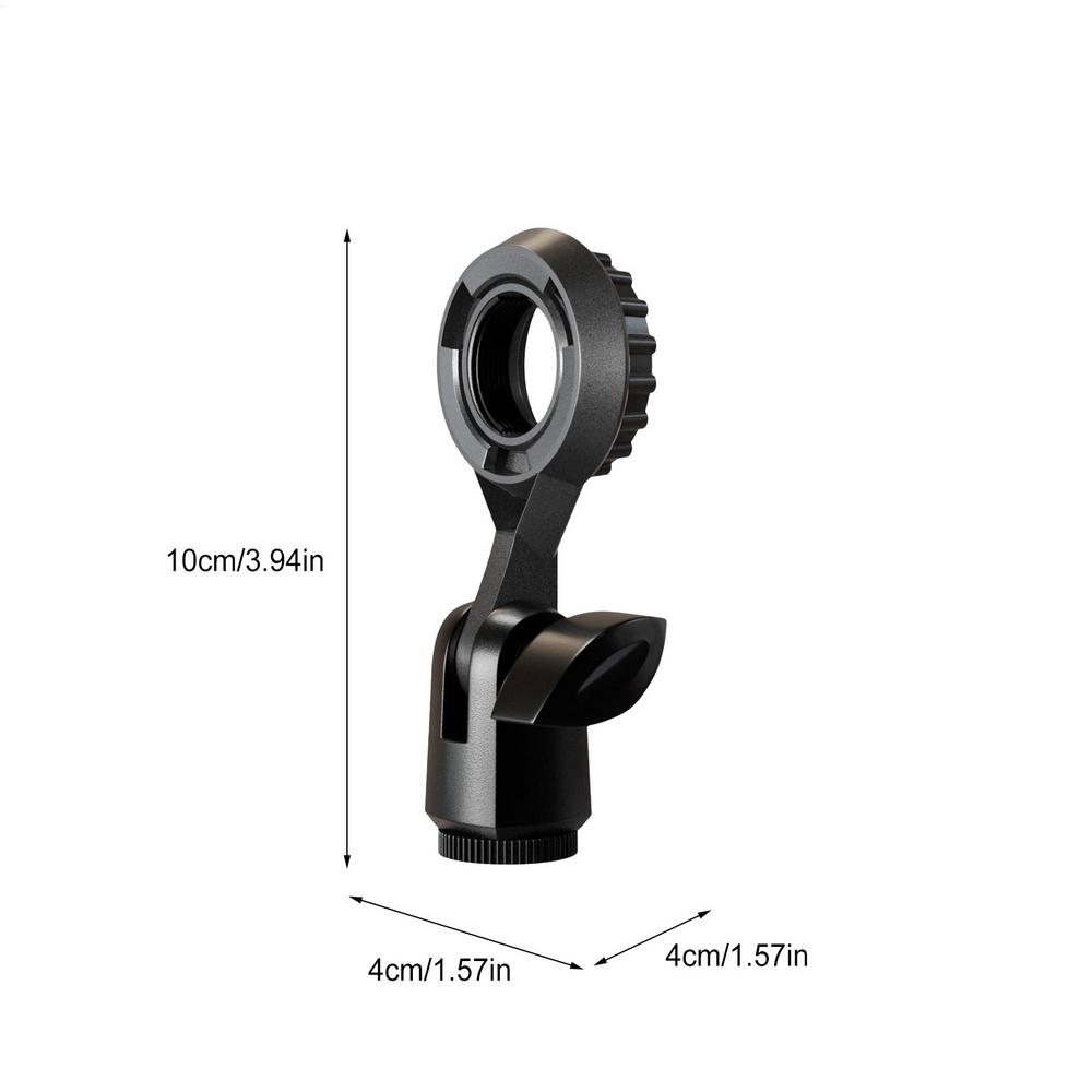 

Microphone Holder Shockproof Metal Adjustable Non Slip Desk Microphone Stand Streaming Accessories for Home Office School Studio