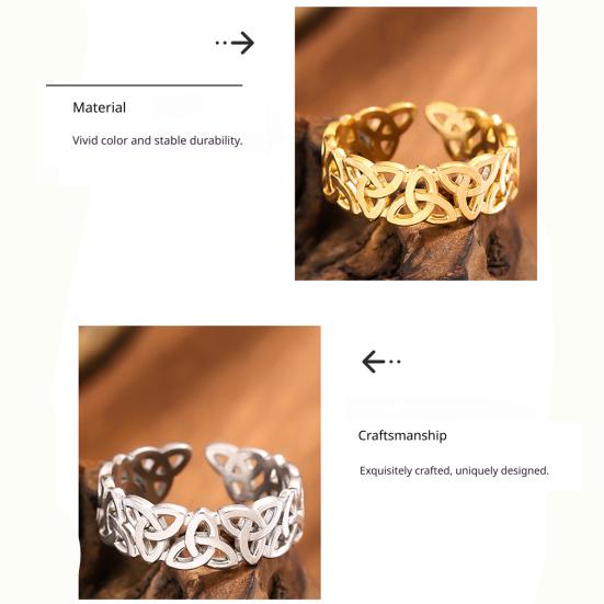 Adjustable Rings Lightweight Comfortable Anti-Oxidation Ring Exquisite Craftsmanship Versatile Open Ring for