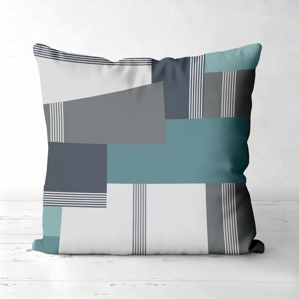 Modern Geometric Patterned Throw Pillows for Home Polyester pillowcase, sofa decorative cushion cov Headboard Pillow