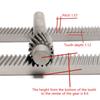 Precision Adjustment Gear Rack 0.5M 17T 100Mm Rack Sliding Platform Steel Gear Lifting Table Tool