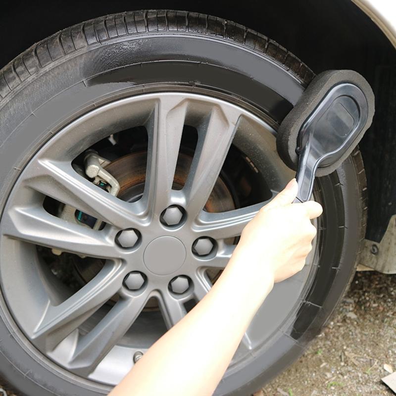 Car Care Premium Microfiber Applicators Sponges Brush Tire Shine Applicator