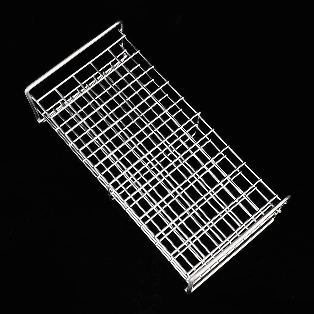 Stainless Steel Test Tube Holder 50 Holes with Handle, Sterilizable at 121℃, High and Low Temperature for Medical Use