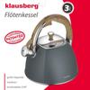 KLAUSBERG WHISTLING KETTLE 3L KB-7501