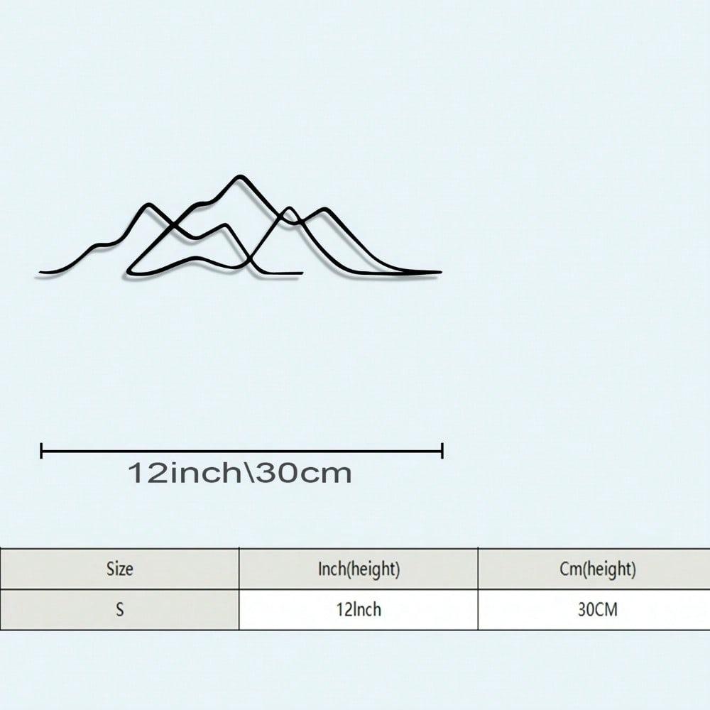 Metal Powder Coating Mountain Wall Art Sculpture Executive Office Decor Home Entry Birthday Gift for Women