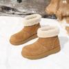 Koreanische Version Herbst und Winter neue hässlich süße Boken haarige kurze Schneestiefel Damen vielseitig warm gefütterte verdickte Baumwollschuhe
