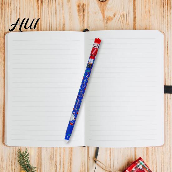Reusable Erasable Pens Pen Set Christmas Smooth Writing Ink Holiday Themed Gel for Wish Lists Love Cards Festive Desk Decor Rewritable