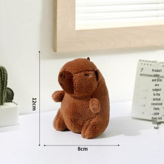 Capybara Plush Keychain Ornament Toy