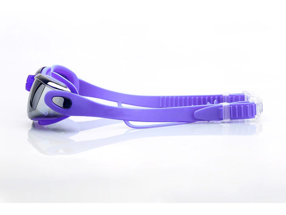 SBART High-Definition Flat Swimming Goggles with Large Electroplated Lenses & Earplugs - Waterproof & Anti-Fog, Unisex.