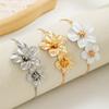 Fashionable and Simple Three-dimensional Flower Alloy Ankle Chain, Personalized and Versatile Pendant Ankle Chain