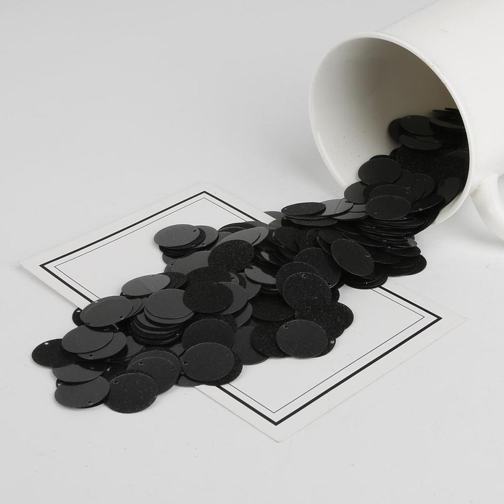 200 Stück 10 mm 20 mm Glitzer-Pailletten, flach, rund, PVC-Pailletten