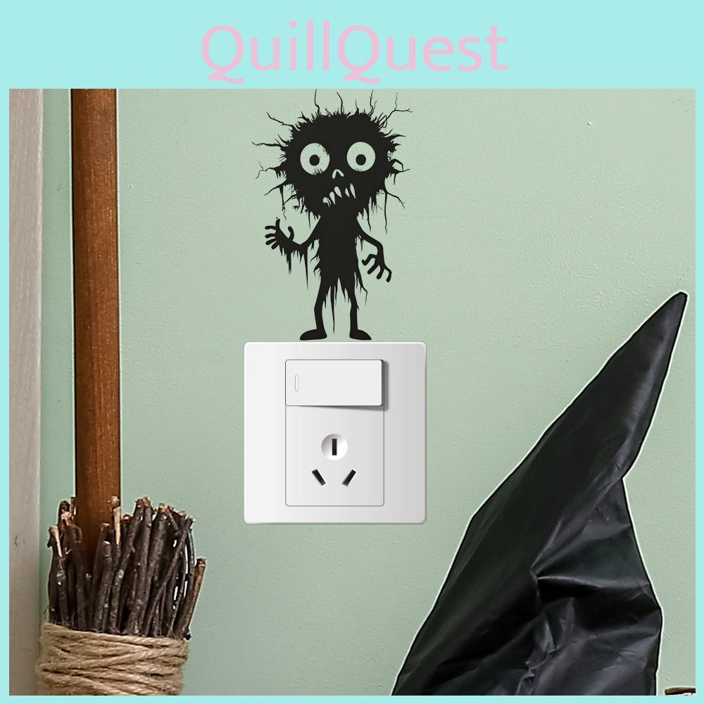 Halloween Themed Wall Stickers Pvc Decor Flat Style For Bedroom And Commercial Spaces