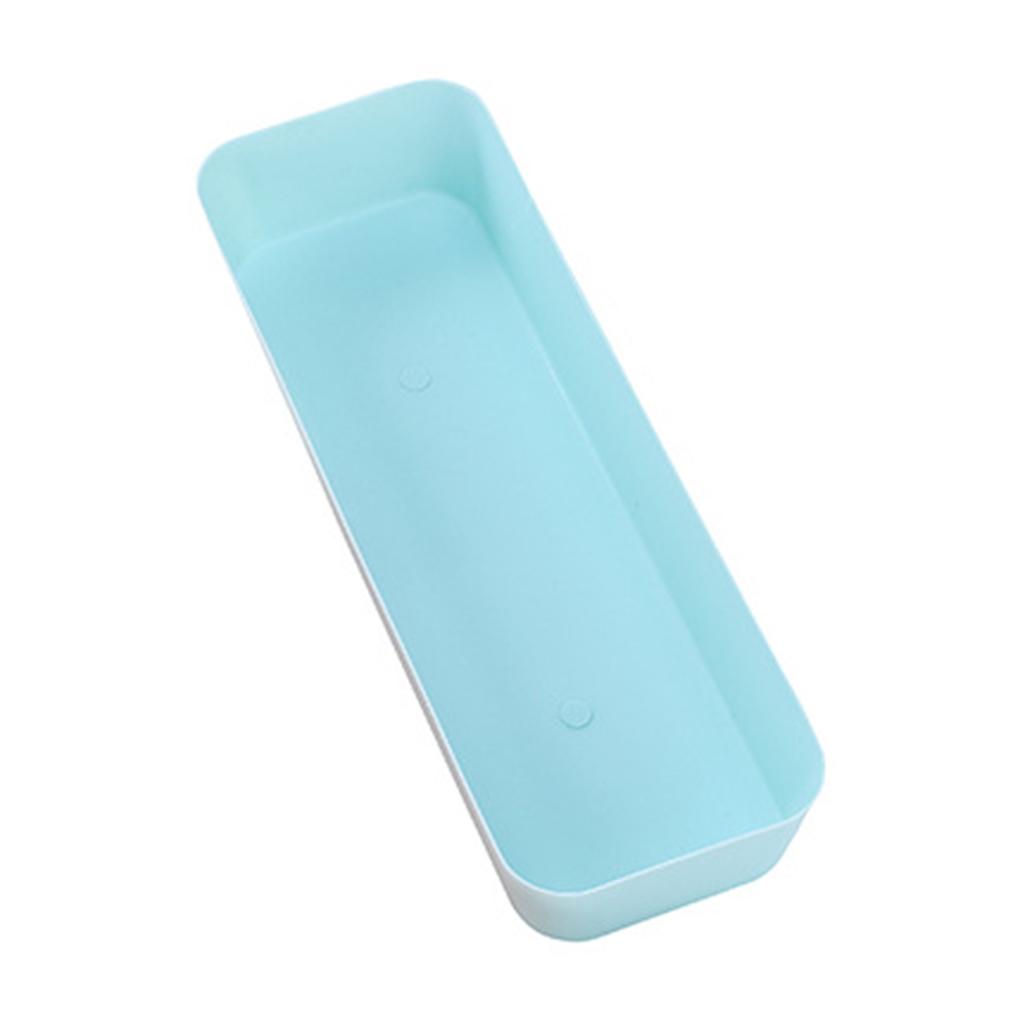 Drawer Separated Storage Box Kitchen Tableware Small Box Rectangular Plastic Desktop Cosmetics Organizer