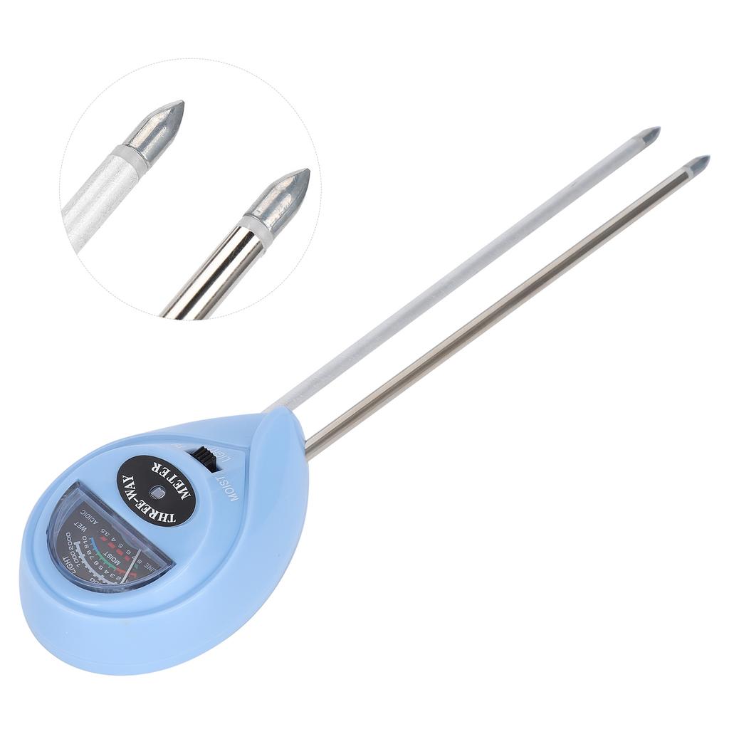 Soil Tester 3‑in‑1 Soil PH Tester Water Moisture Light Test Meter for Garden Indoor Outdoor Use