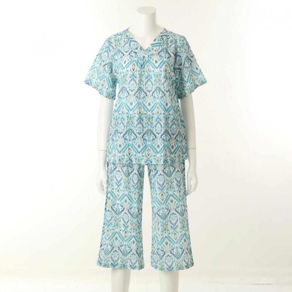 VenuS Cool Pleated Ethnic Print Women S Homewear Set Vev3928fvep3928f 100/100