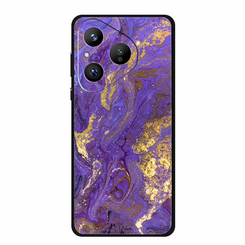 For Huawei Pura 80 5G Case Marble Granite Textured Soft Silicone TPU Phone Case For Pura80 5G Bumper Coque Mica Painted Cover