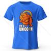 I'm A Unicorn Printed T-Shirt 100% Cotton Oversized Mythic Graphic Tees for Men Women Summer Tops Kawaii Streetwear