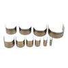 10 Pcs Leather Cutting Mold Hand Made DIY Semi Circular Leather Punching Die Tool 5‑50mm