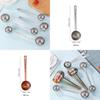 Versatile 304 Stainless Steel Measuring Spoon Dual-headed For Home Baking And Cooking
