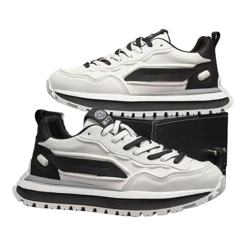 2025 Spring New Low Cut Thick Soled Sports Board Shoes Lightweight and Trendy Loafer Versatile Fashion Casual Men's Board Shoes