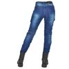 Motorcycle jeans, female rider elastic motorcycle riding pants, retro personalized casual anti-drop pants