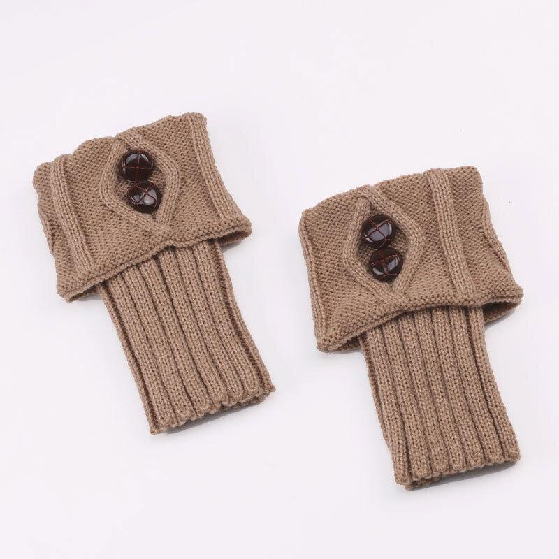 

Женские короткие гетры, вязаные крючком манжеты, топперы на щиколотке, вязаные носки для ботинок, Великобритания One Size хаки