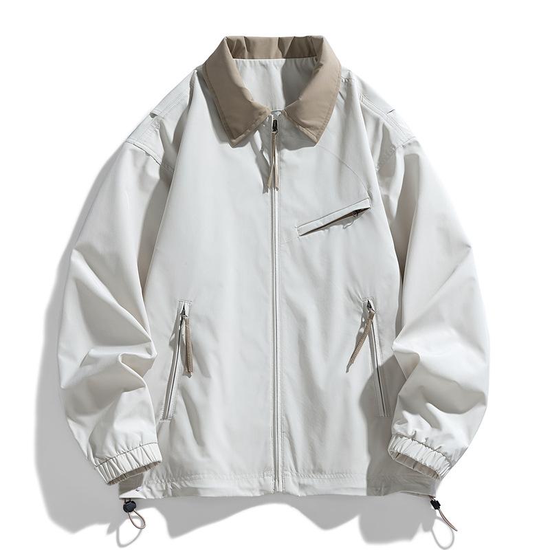 Spring and Autumn Men's and Women's Multi Pocket Hooded Waterproof Stormtrooper Jacket, Casual Jacket
