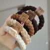 Chic Plush Bun Hairband with Elastic Intestine Design