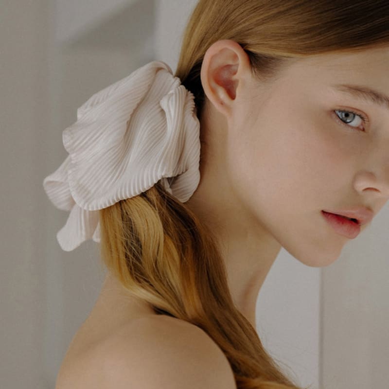 HAS HLD020 Pleated Square Scrunchie