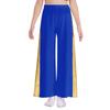 Girls Liturgical Dance Pants Metallic Patchwork Wide Leg High Waist Elastic Waistband Performance Trousers