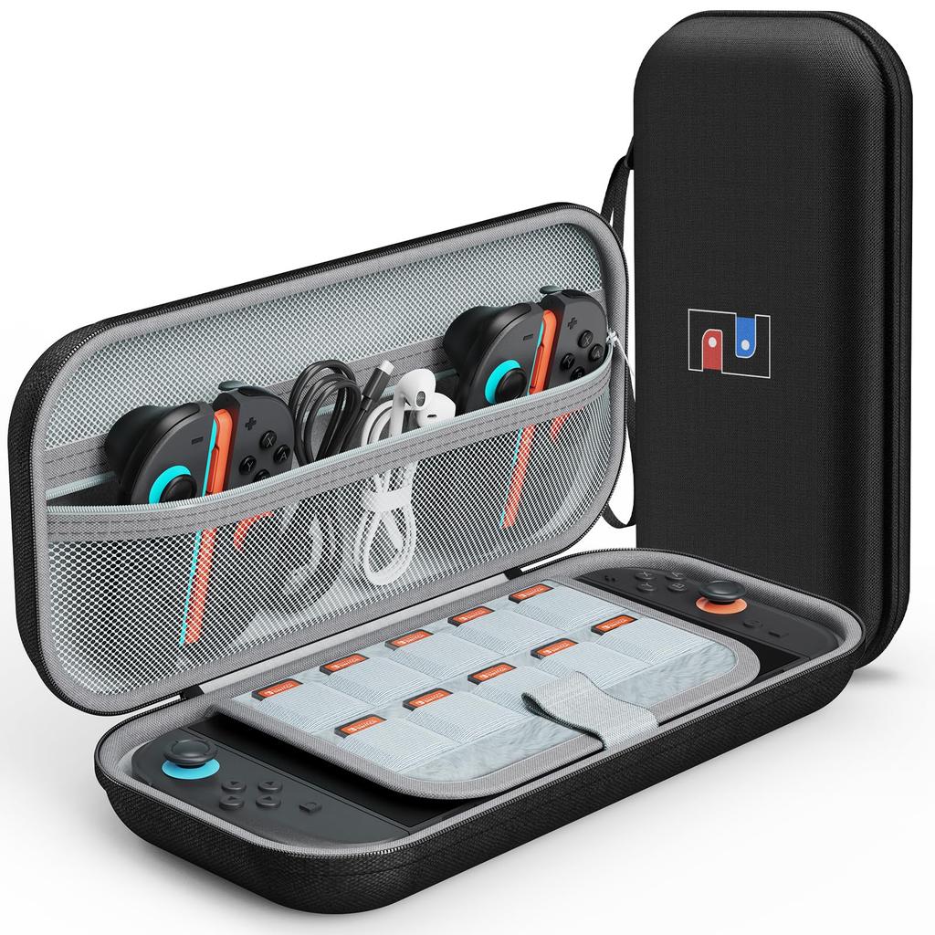 for Compatible with Switch Large Capacity Compatible with Switch and OLED Shockproof EVA Hard Full Switch Storage Protective Small Item Easy to Carry
