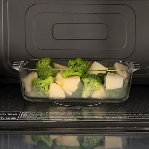 HARIO (Hario) Japanese-Made Heat-Resistant Glass Pound Cake Mold, 850ml, BUONO kitchen HPND-85-BK, Set of 6