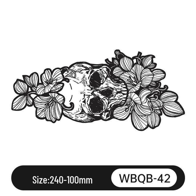 Waterproof Herbal Juice Tattoo Decals - Semi-Permanent, Non-Reflective for Men & Women’s Arms, Chest, Back