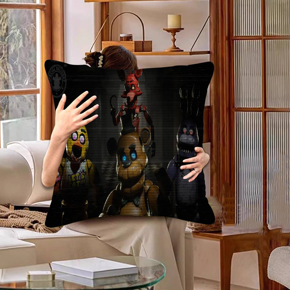 Five N-Nights At F-Freddys Fashion Maple Design Cushion Cover Happy Autumn Harvest Decor Holiday Decorati Pillow Cover