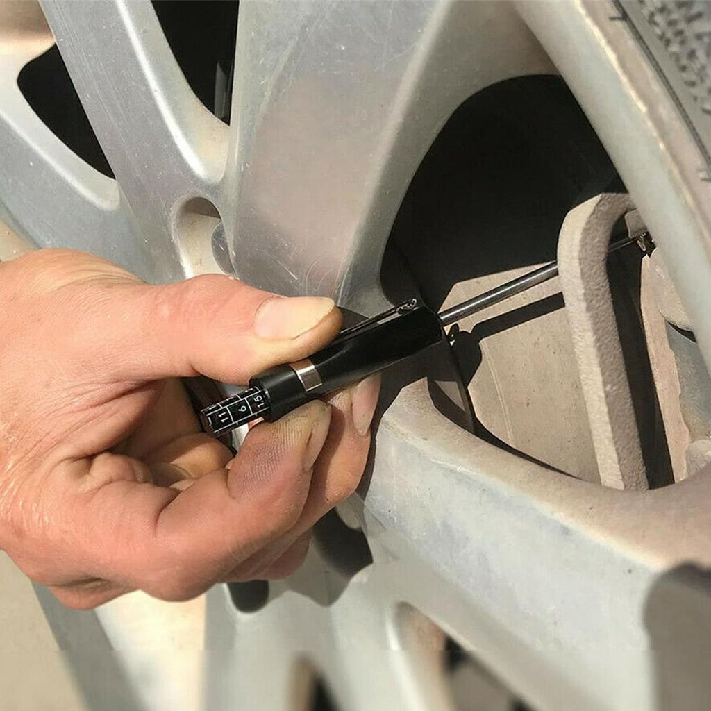 Brake Pad Measuring Tool, Heavy Duty 1.5mm Calibration Check Mark Brake Pad Measuring Gauge Universal for Internal External