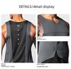 Men's Summer Elastic Fitness Vest - Stylish Printed Sleeveless T-Shirt