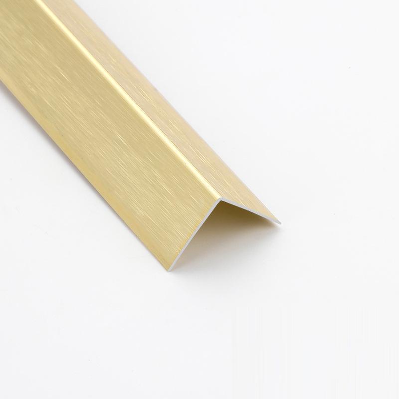 Aluminum L-Shaped Wall Corner Protector Trim - Anti-Collision Tile Edge Strip for Living Room.