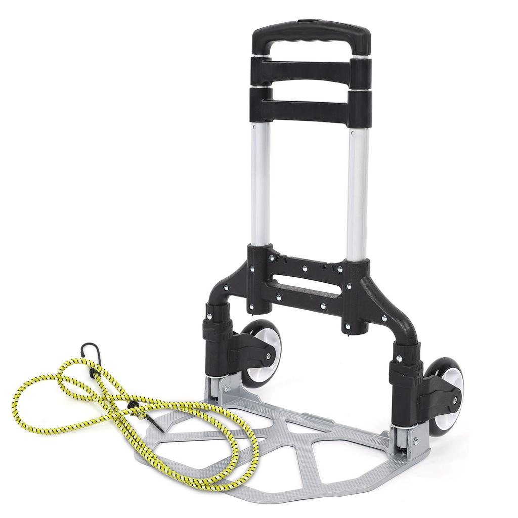 Heavy Duty Hand Truck 80KG Folding Compact Aluminium Hand Truck Luggage Cart Wheel Collapsible