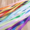 Rainbow Natural Wooden Ribbon Newborn Sensory Bell Toy Shower Gifts Dancing Prop