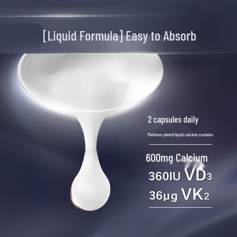 Caltrate Platinum Liquid Calcium Softgels with K2 & D3