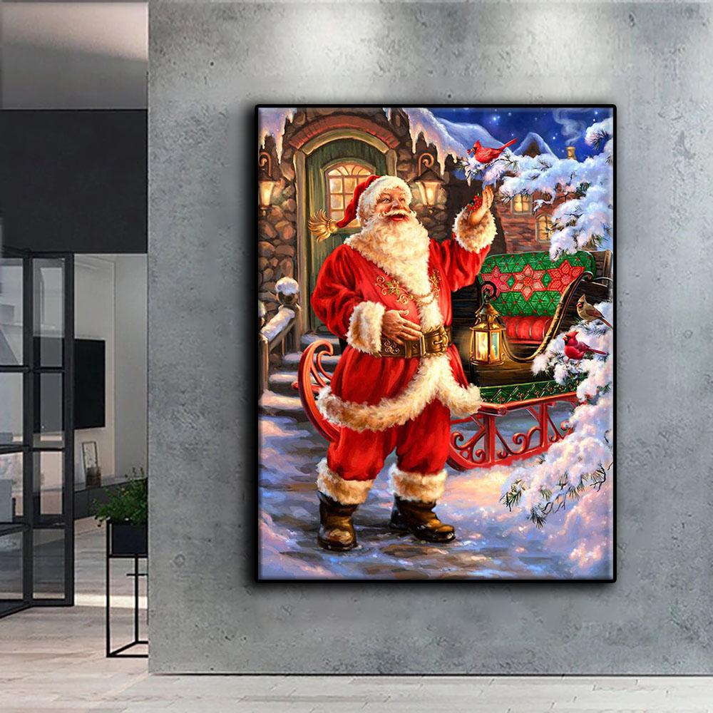 Diamond Painting Christmas Tree Santa Snowman Diamond Mosaic Craft Diamond Embroidery Painting