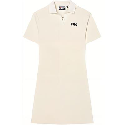 Heritage Sss24 Letter Print Soft Fashion Polo Collar Slim Comfortable Casual Short Sleeve Dress Women Dresses Light-Green F11W428317F-IV